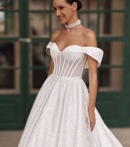 svatební šaty Praha model 3433 CROWN Wedding Salon